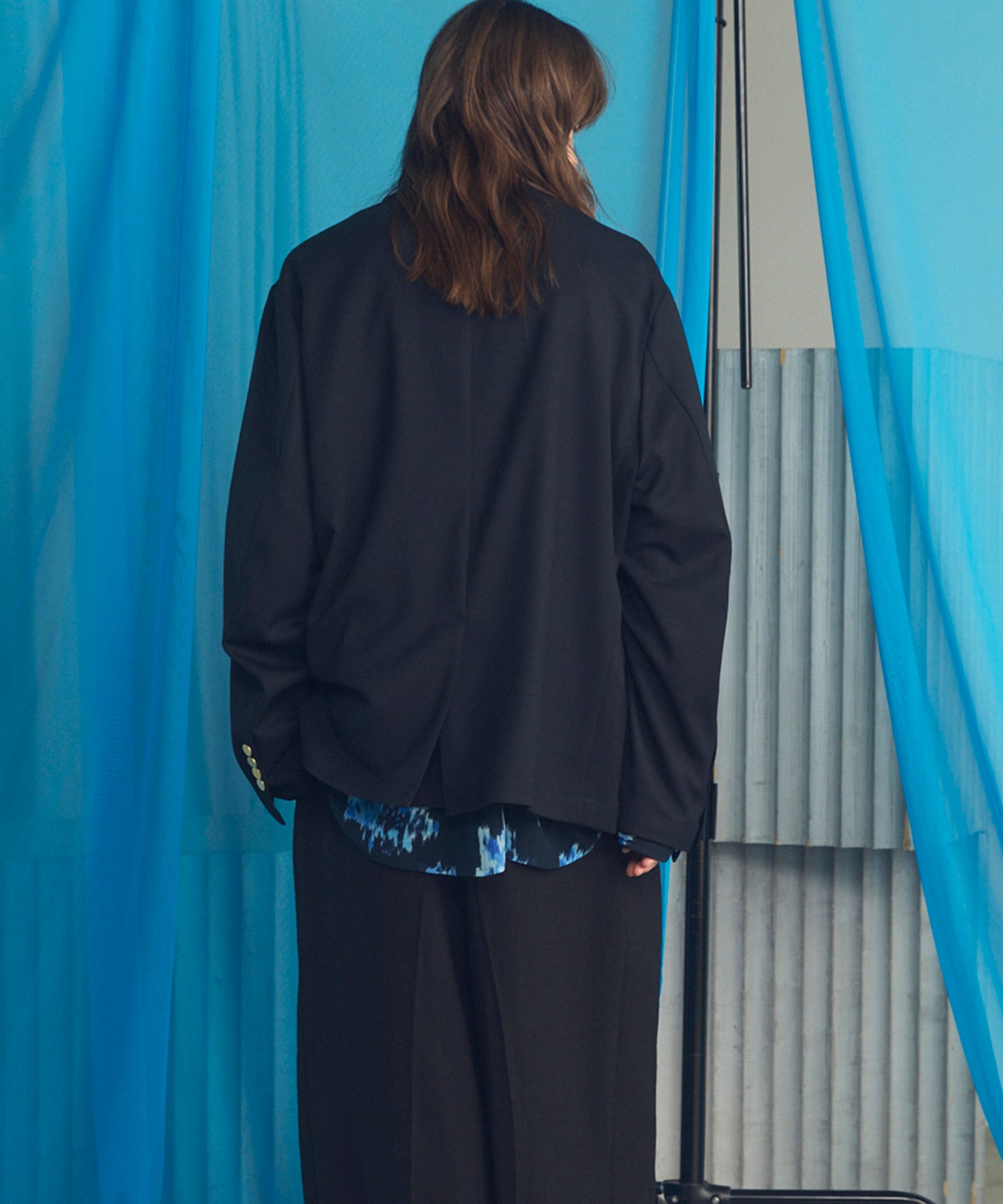 [26SS PRE-ORDER] Clear Trichotine Relax-Over 2B Tailored Jacket