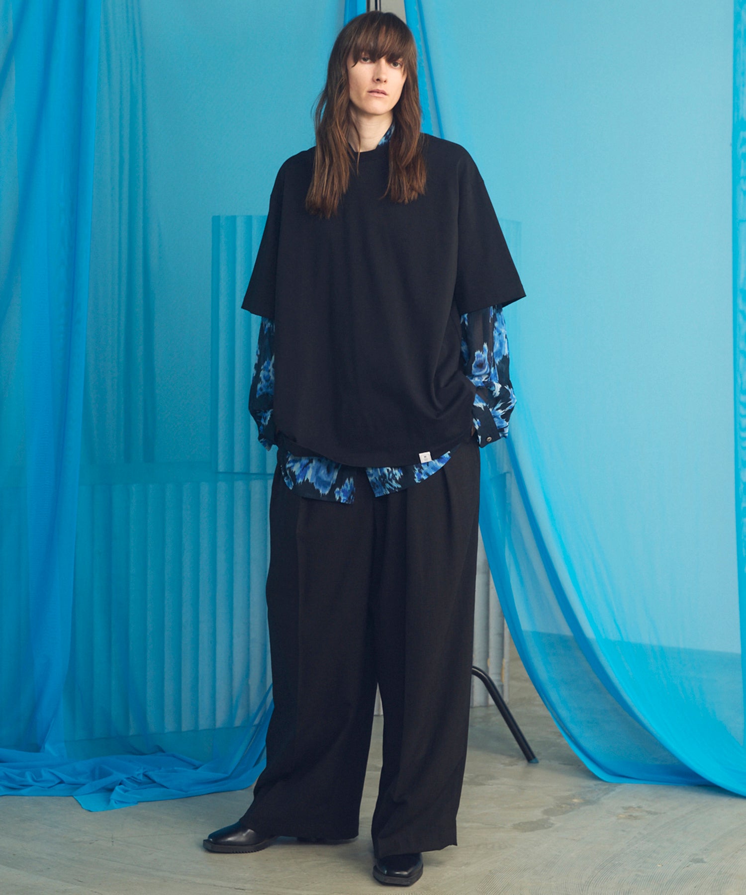 【26ss PRE-ORDER】Flower Patchwork Vintage Like Prime-Over Sweat Zip Hoodie