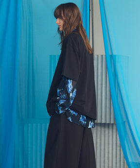 【26ss PRE-ORDER】Flower Patchwork Vintage Like Prime-Over Sweat Zip Hoodie