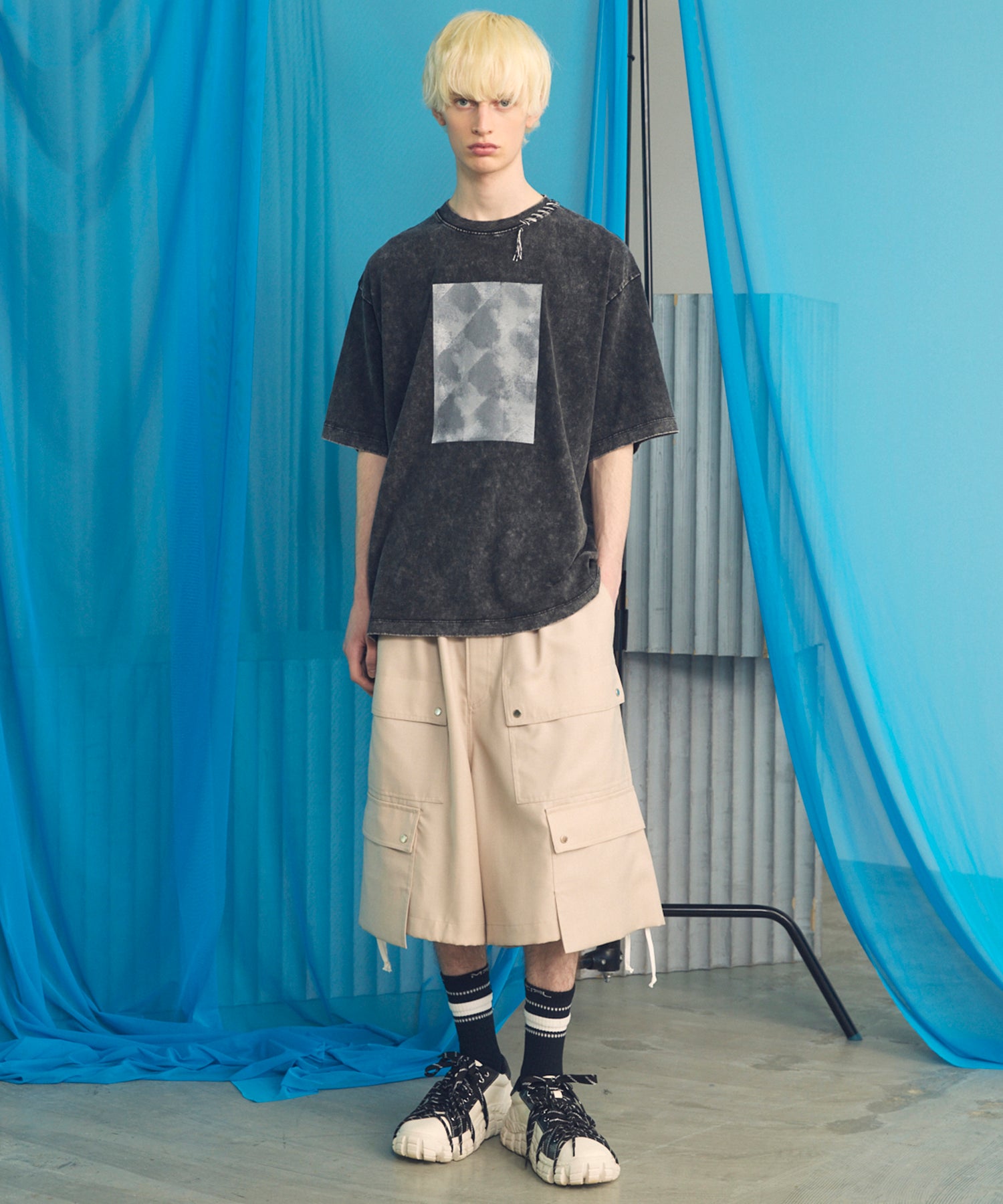 【26ss PRE-ORDER】Flower Patchwork Vintage Like Prime-Over Sweat Zip Hoodie