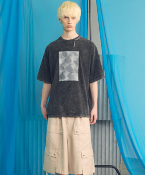 【26ss PRE-ORDER】Flower Patchwork Vintage Like Prime-Over Sweat Zip Hoodie