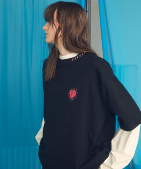 【26ss PRE-ORDER】Flower Patchwork Vintage Like Prime-Over Sweat Zip Hoodie