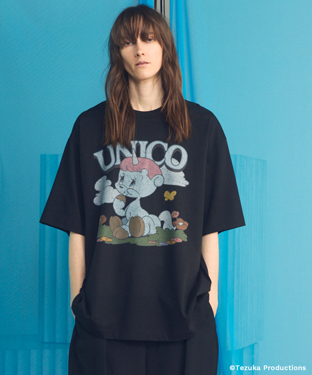 【26SS PRE-ORDER】【TEZUKA CHARACTERS for MAISON SPECIAL】- UNICO - Prime-Over Crew Neck Graphic T-Shirt