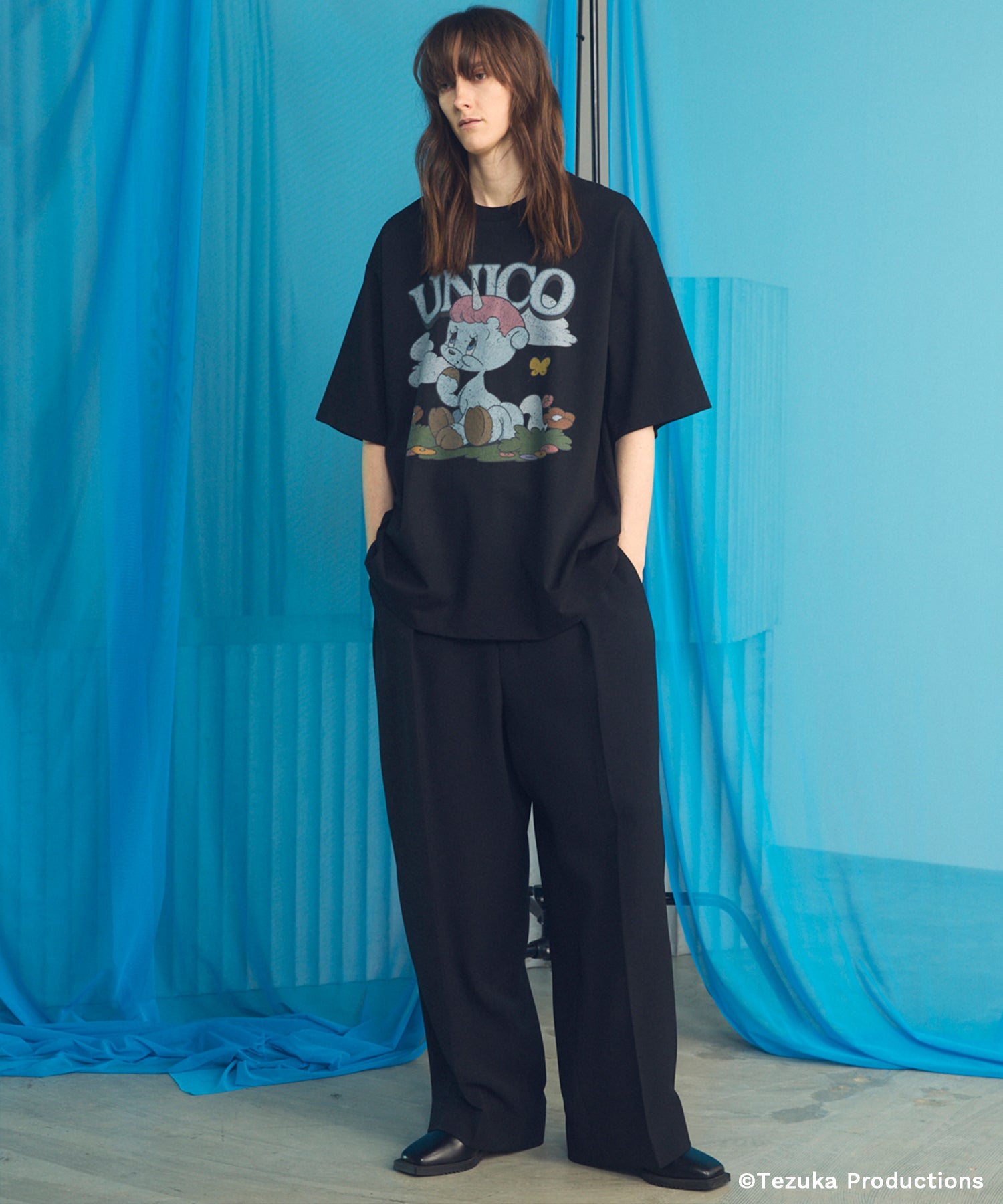 【26SS PRE-ORDER】Wooly Mesh One-tuck Prime-Wide Tapered Slacks