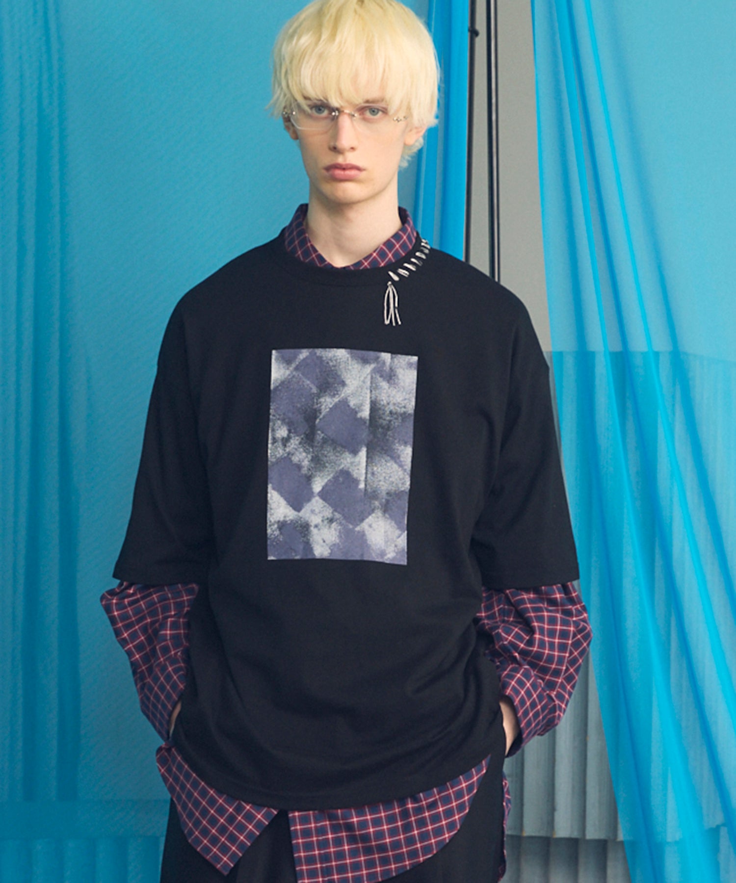 【26ss PRE-ORDER】Flower Patchwork Vintage Like Prime-Over Sweat Zip Hoodie