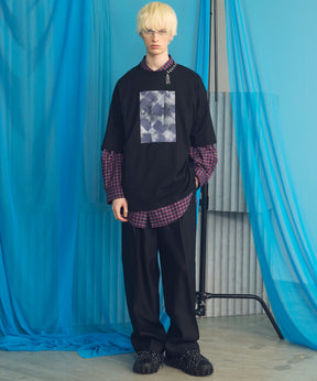 【26ss PRE-ORDER】Flower Patchwork Vintage Like Prime-Over Sweat Zip Hoodie