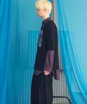 【26ss PRE-ORDER】Flower Patchwork Vintage Like Prime-Over Sweat Zip Hoodie