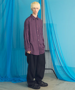 [26SS PRE-ORDER] Clear Trichotine Two-tuck Prime-Wide Slacks