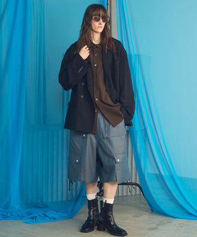 [26SS 预购] 4 色青年布可水洗羊毛 Prime 宽幅工装短裤