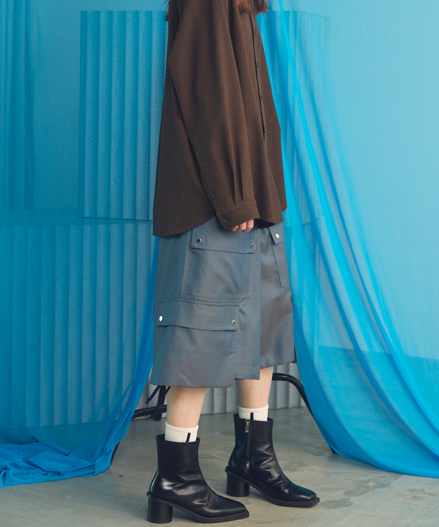 [26SS 预购] 4 色青年布可水洗羊毛 Prime 宽幅工装短裤