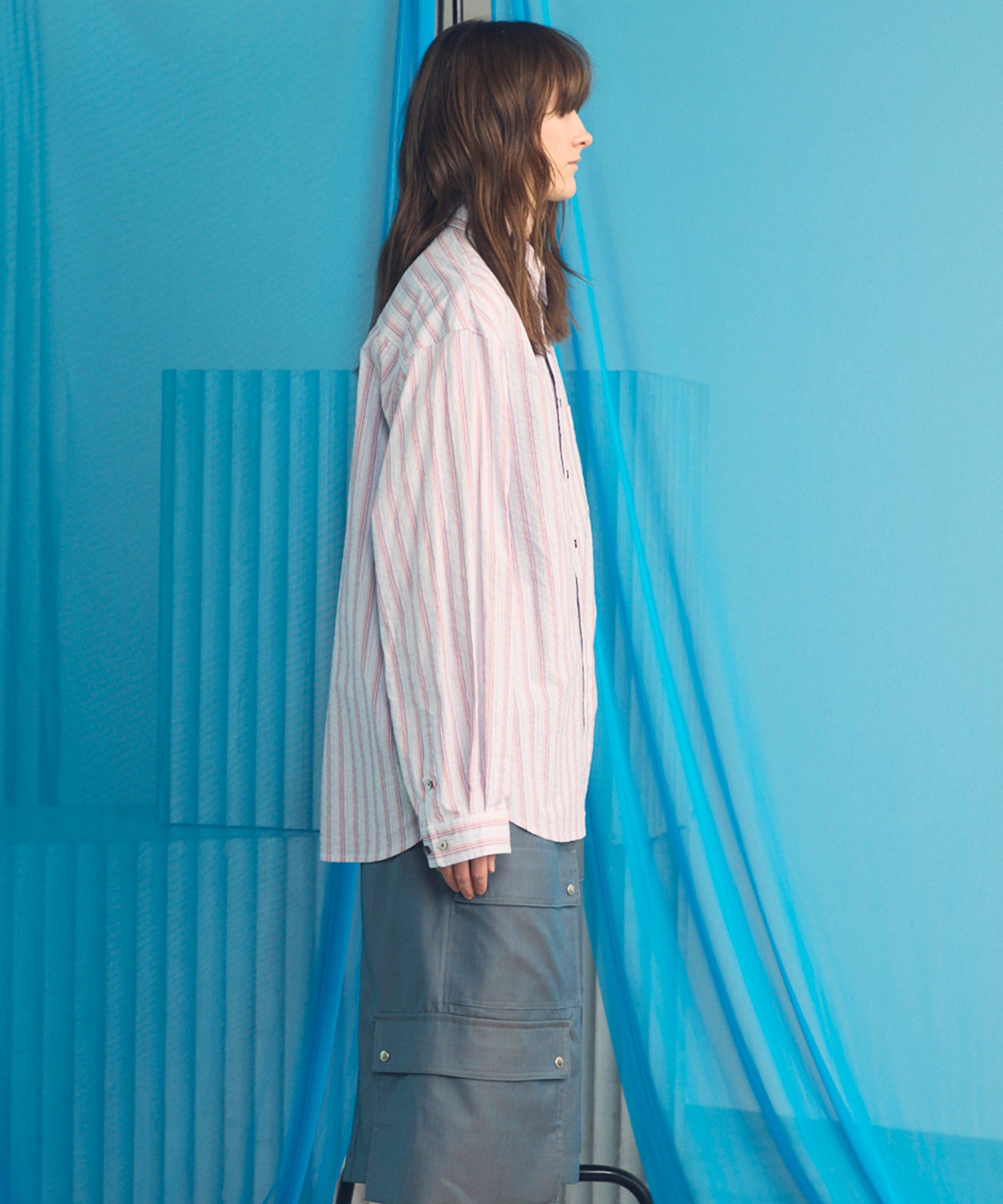 [意大利滞销面料] Prime-Over 常规领重磅法兰绒衬衫外套