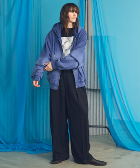 [26SS PRE-ORDER] Clear Trichotine Two-tuck Prime-Wide Slacks