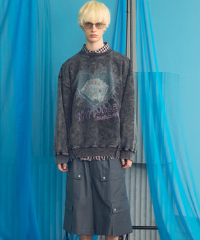 【Hypnose Association for MAISON SPECIAL】「TRUMP」 Prime-Over Crew Neck Sweatshirt