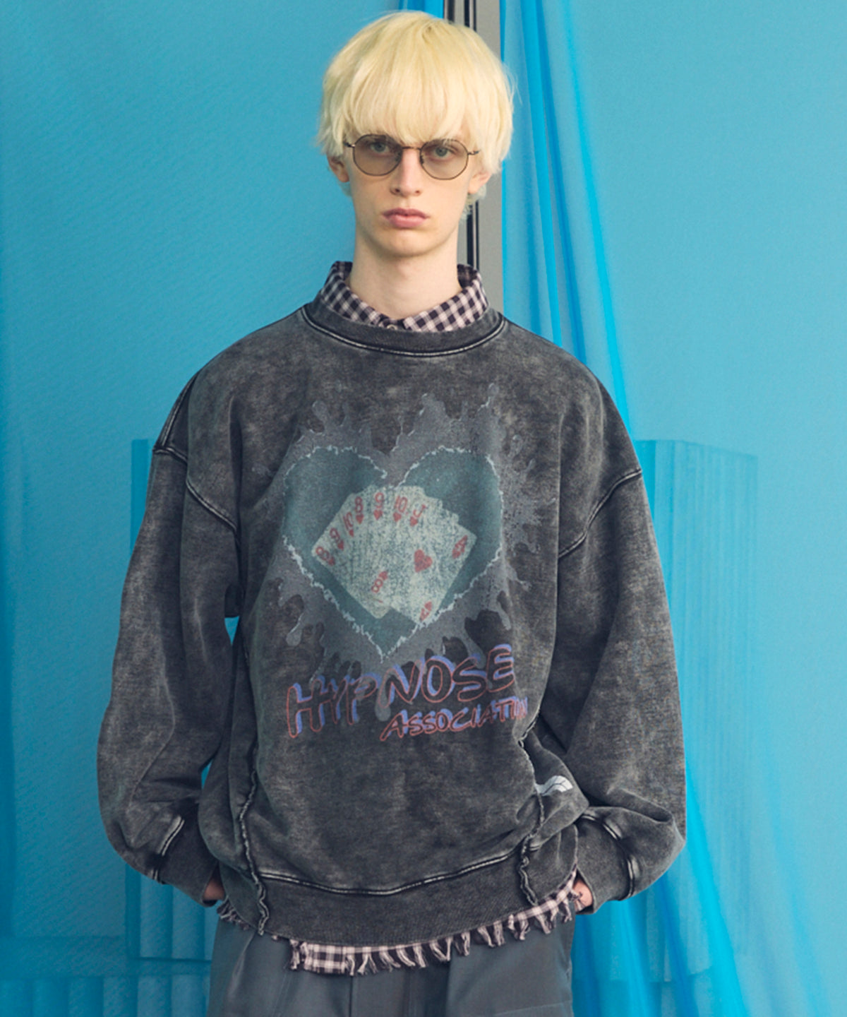 【Hypnose Association for MAISON SPECIAL】「TRUMP」 Prime-Over Crew Neck Sweatshirt