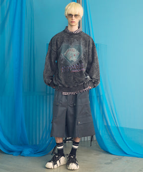 Italian Dead Stock Fabric Prime-Over Regular Collar Heavy-Weight Flannel Shirt Blouson