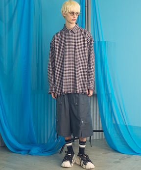 [26SS 预购] 4 色青年布可水洗羊毛 Prime 宽幅工装短裤