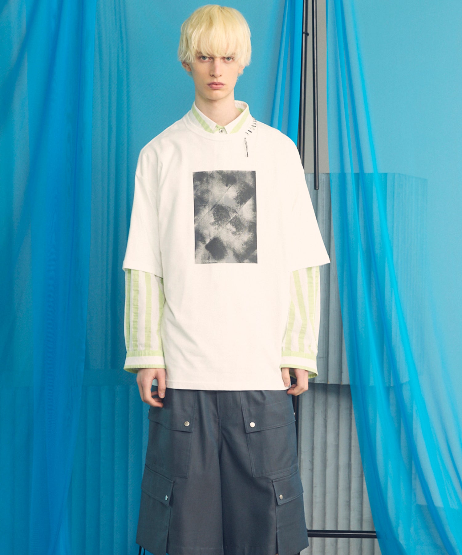 【26ss PRE-ORDER】Flower Patchwork Vintage Like Prime-Over Sweat Zip Hoodie