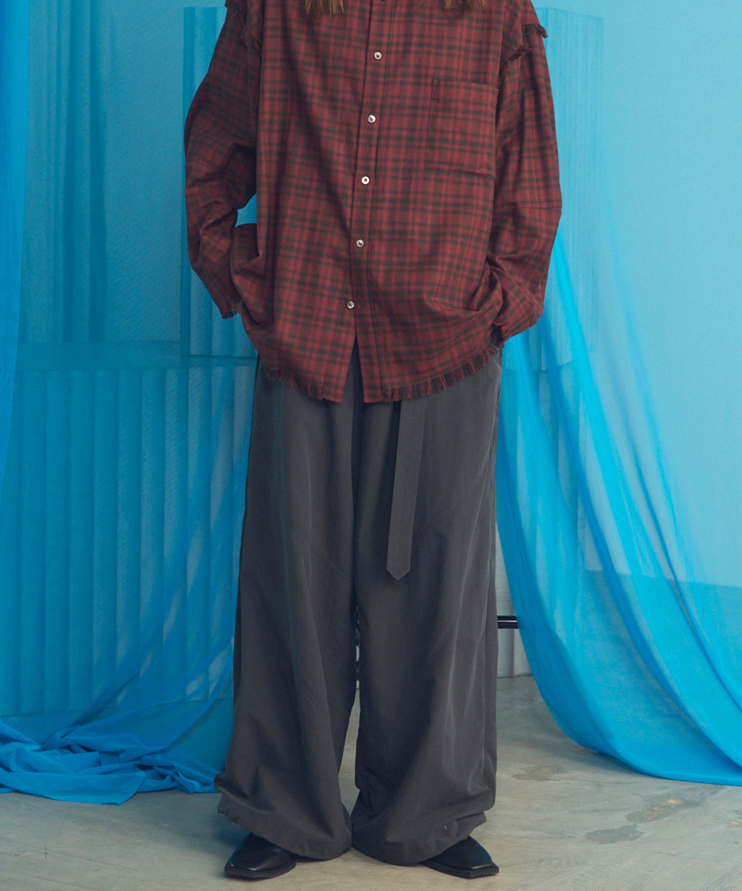 4 Colors Chambray Washable Wool Peaked Lapel Double Breasted Jacket