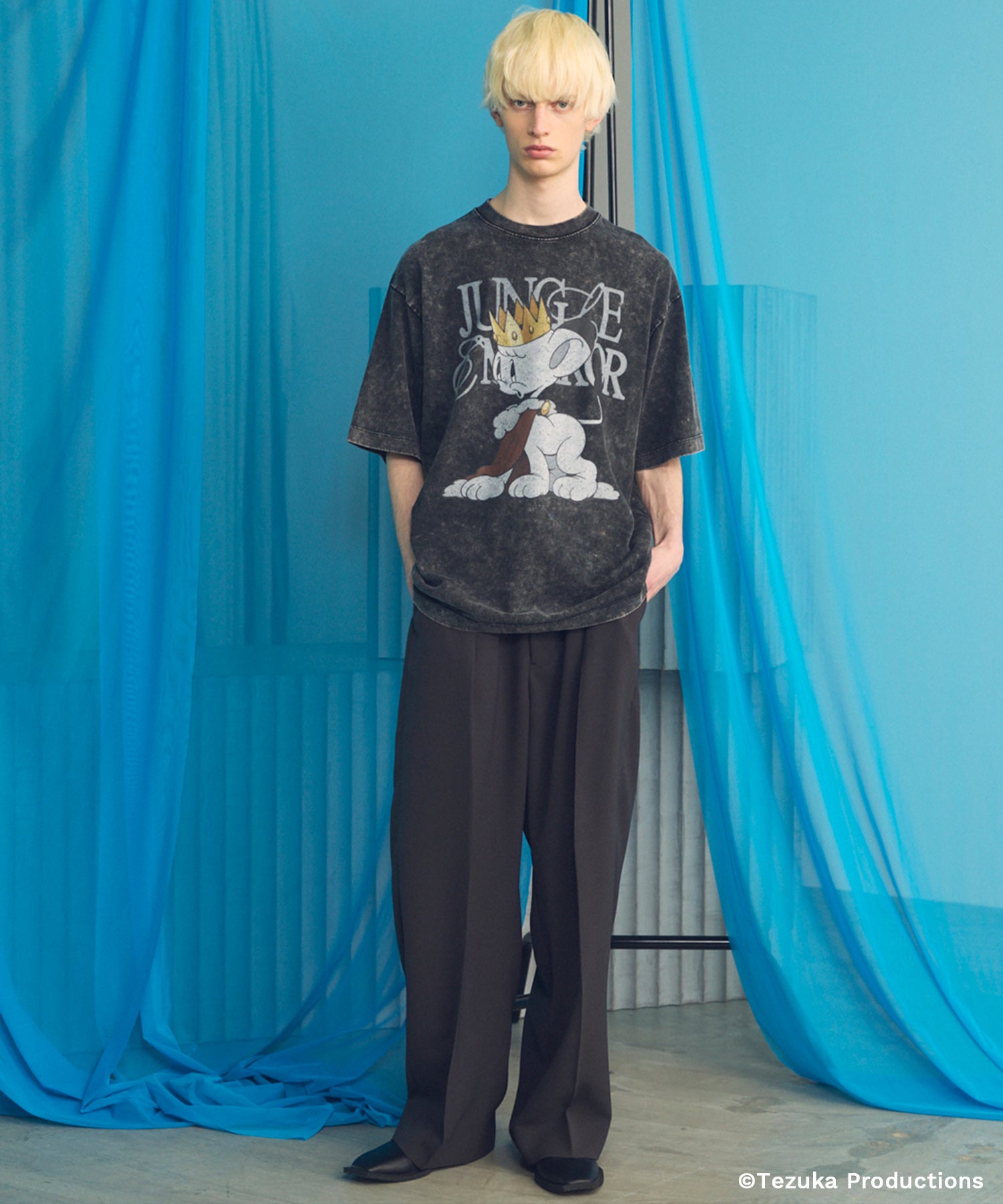 【26SS PRE-ORDER】Wooly Mesh One-tuck Prime-Wide Tapered Slacks