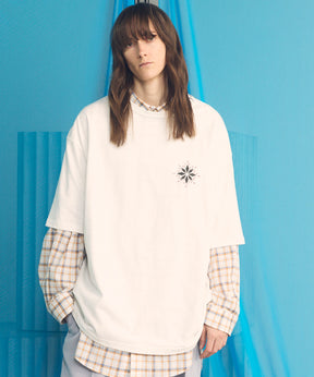 【26ss PRE-ORDER】Flower Patchwork Vintage Like Prime-Over Sweat Zip Hoodie