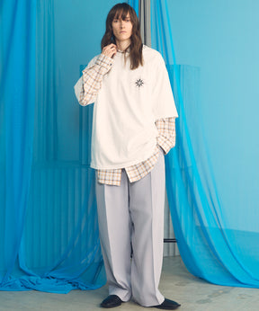 【26SS PRE-ORDER】Wooly Mesh One-tuck Prime-Wide Tapered Slacks