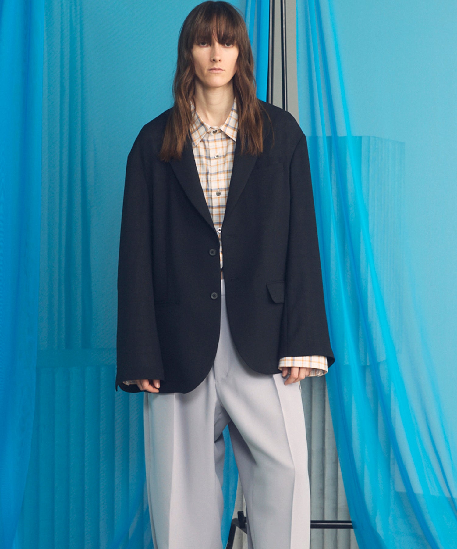 【26ss PRE-ORDER】Crispy Cross Calze Regular-Over 2b Tailored Jacket