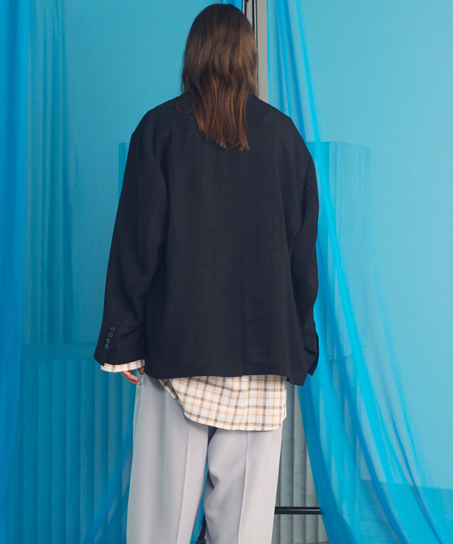 【26ss PRE-ORDER】Crispy Cross Calze Regular-Over 2b Tailored Jacket