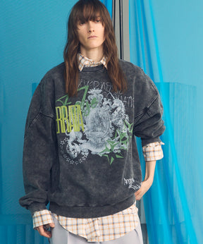 【Hypnose Association for MAISON SPECIAL】「STAR」Prime-Over Crew Neck Sweatshirt