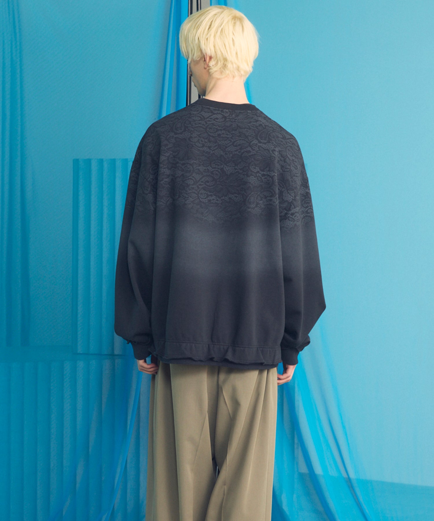 [26SS 预购] 花朵拼布 Vintage Like Prime-Over 运动拉链连帽衫