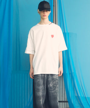 【26ss PRE-ORDER】Flower Patchwork Vintage Like Prime-Over Sweat Zip Hoodie