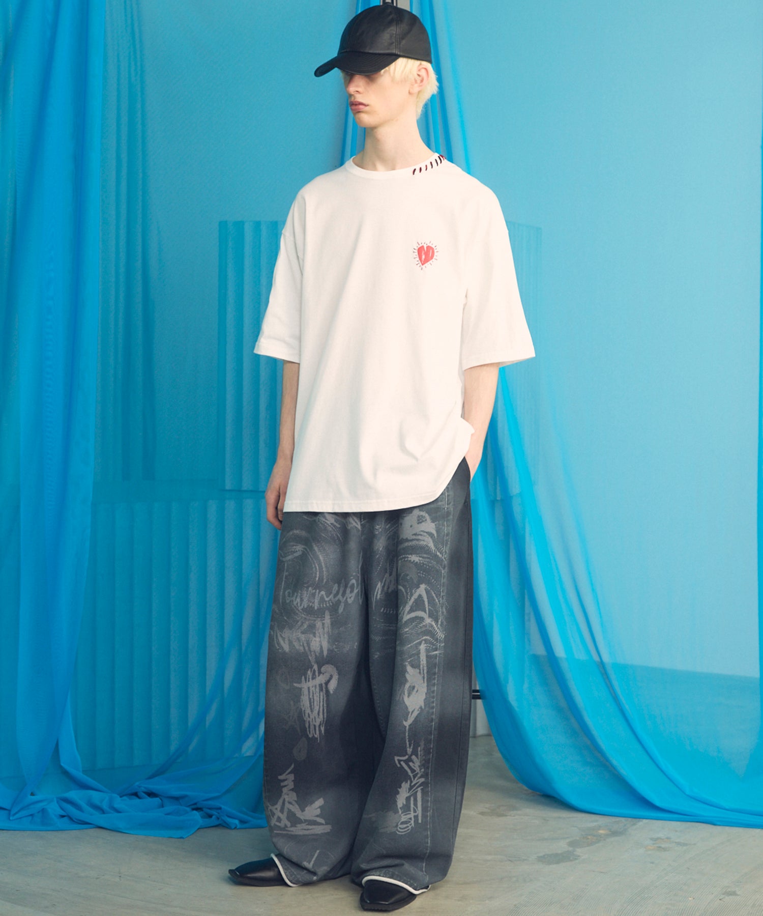 【26ss PRE-ORDER】Flower Patchwork Vintage Like Prime-Over Sweat Zip Hoodie