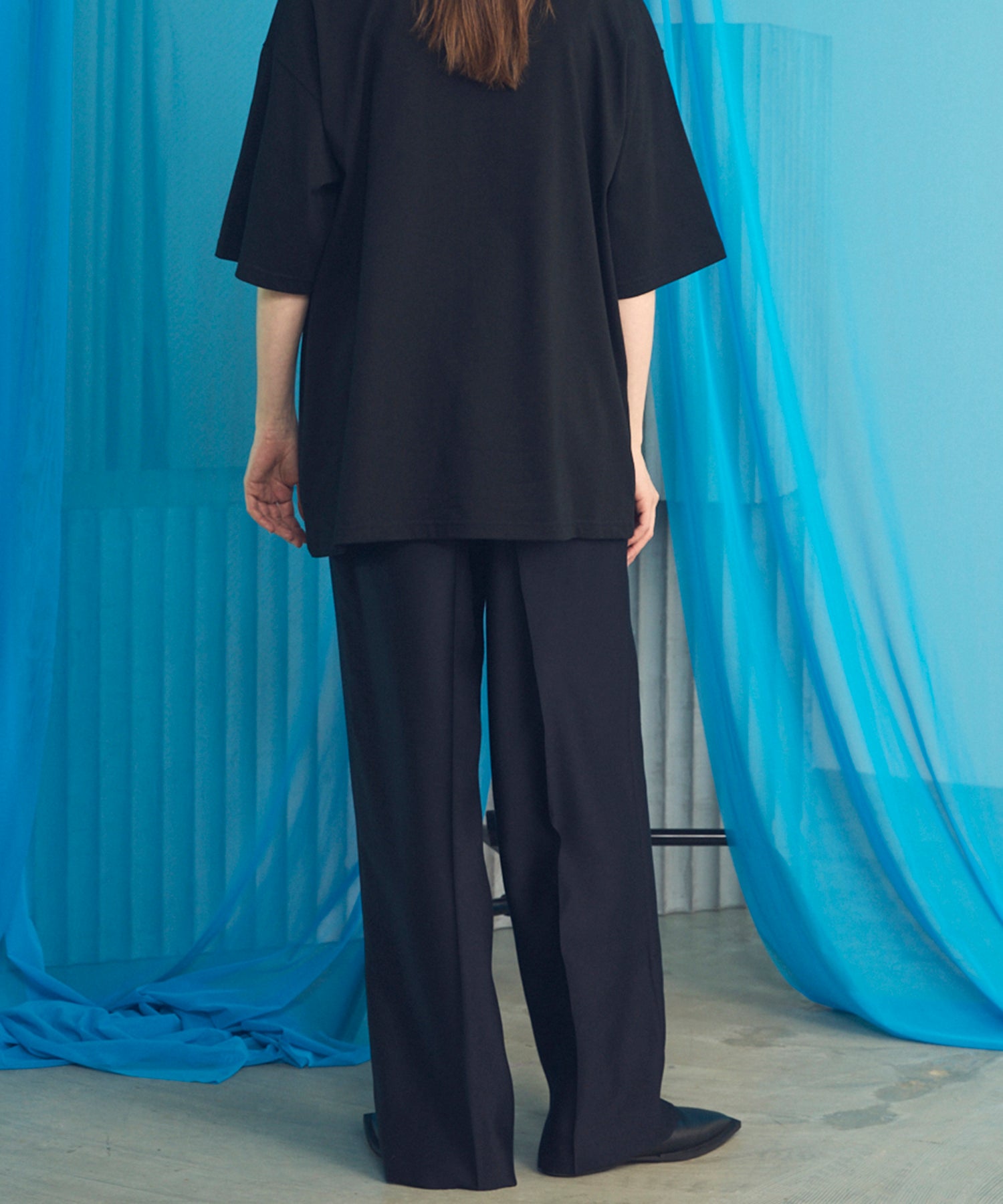 [26SS PRE-ORDER] Clear Trichotine Two-tuck Prime-Wide Slacks