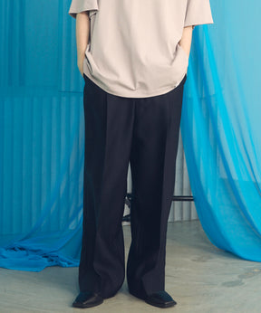 [26SS PRE-ORDER] Clear Trichotine Two-tuck Prime-Wide Slacks