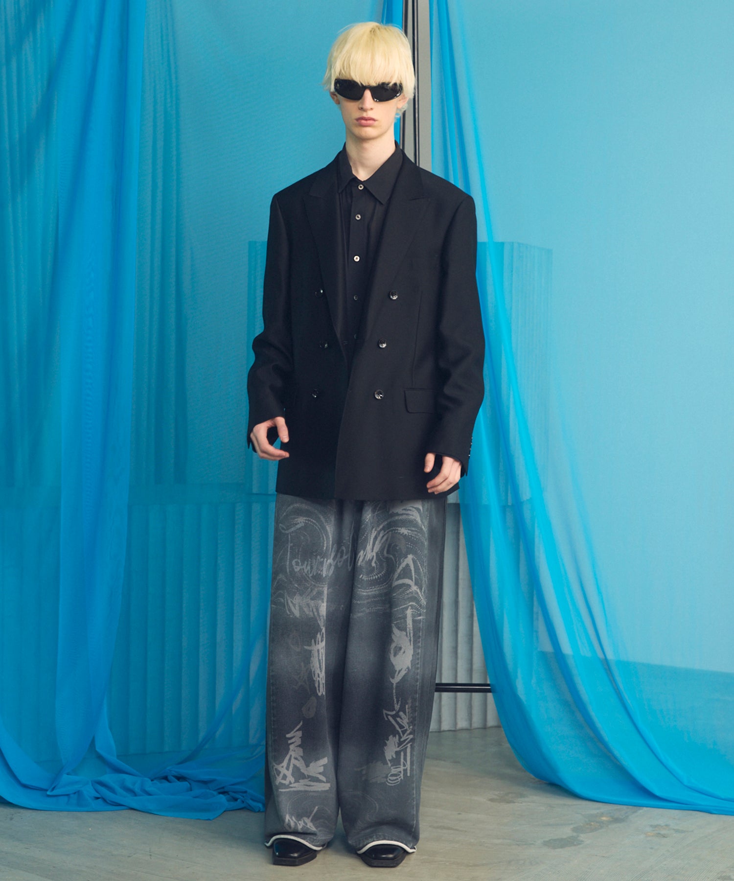 [26SS PRE-ORDER] Silk Wool Dress-Fit Peak Lapel 6B Double-breasted Jacket