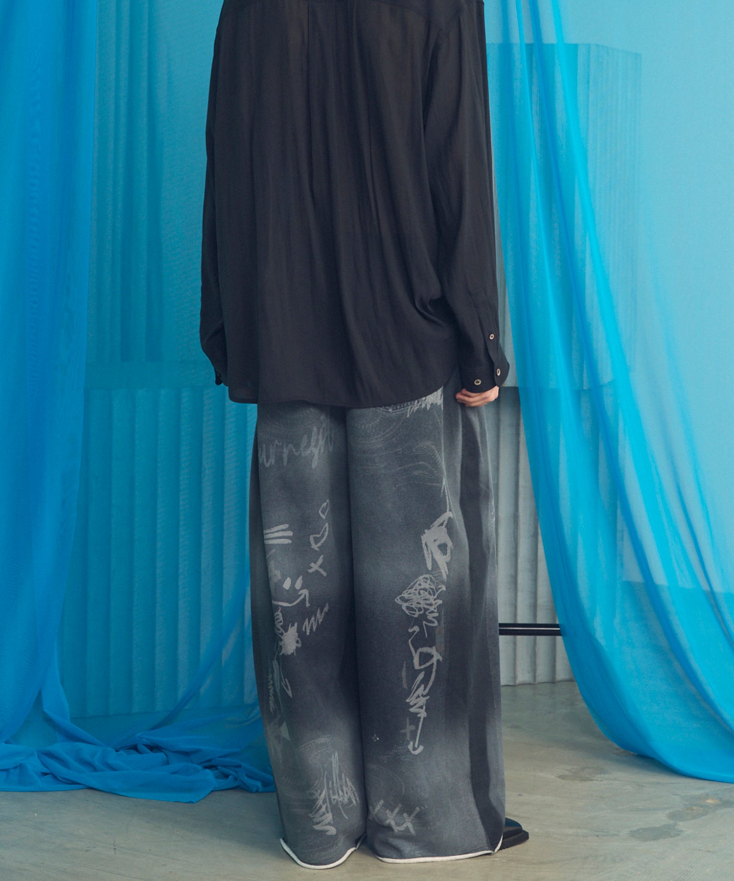 [26SS 预购] 花朵拼布复古休闲运动裤