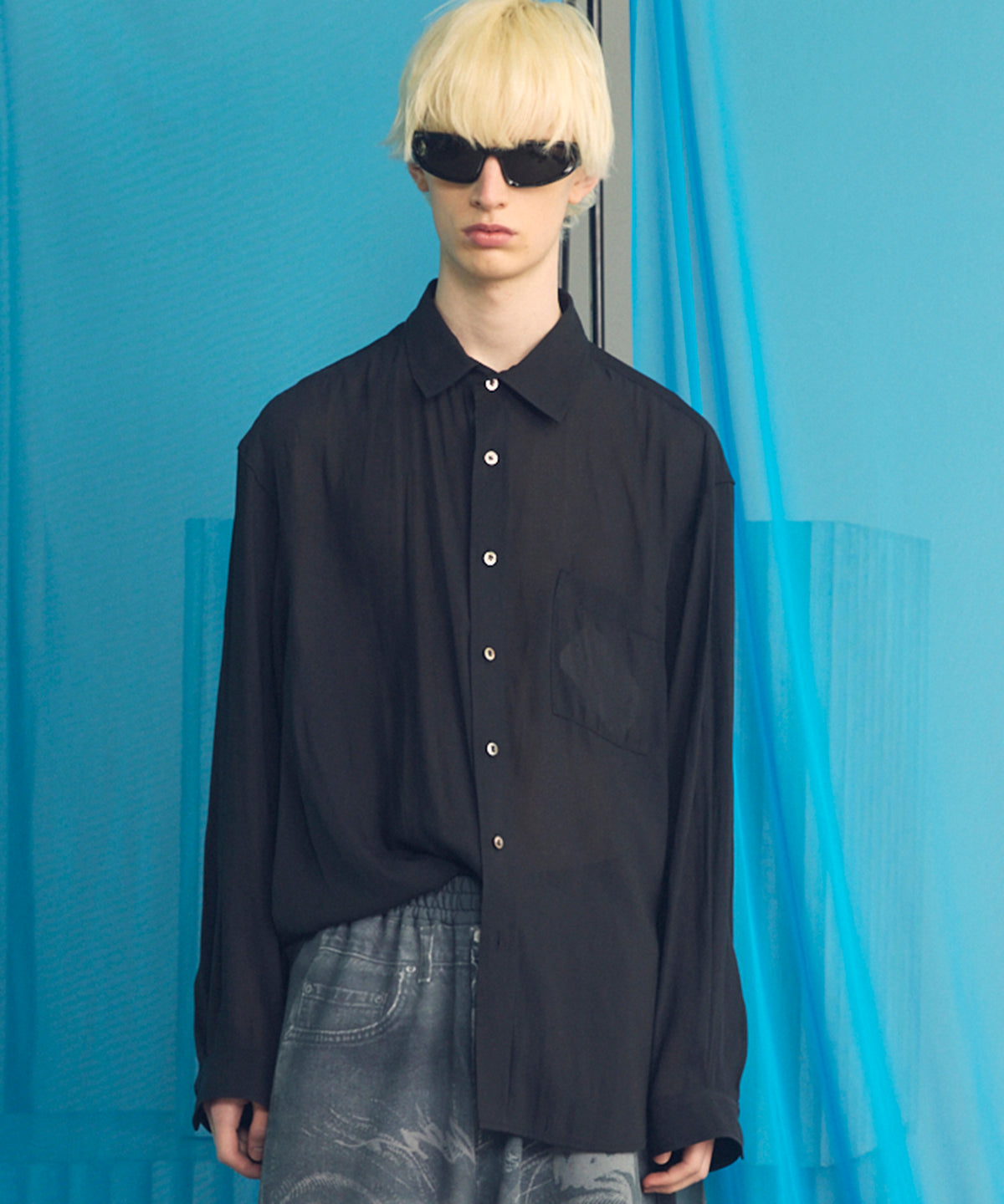 4 색 샹 브레이 세탁 가능한 양모 피크 라펠 더블 가슴 재킷