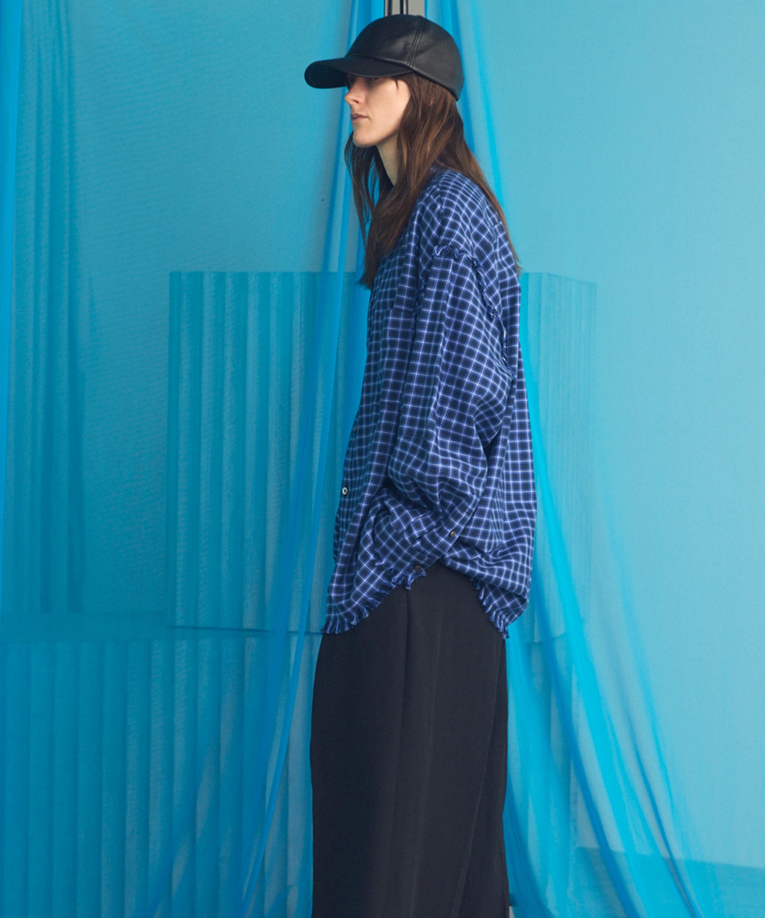 Italian Dead Stock Fabric Prime-Over Regular Collar Heavy-Weight Flannel Shirt Blouson