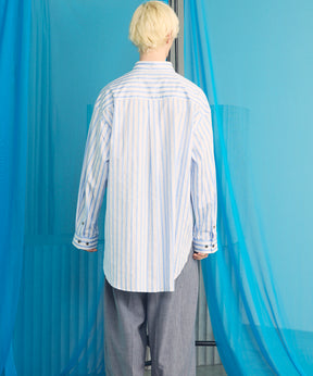 Italian Dead Stock Fabric Prime-Over Regular Collar Heavy-Weight Flannel Shirt Blouson