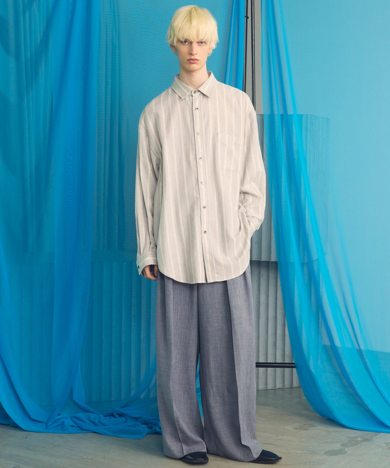 【26SS PRE-ORDER】Triacetate Prime-Wide Two-tuck Slacks