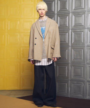 【26ss PRE-ORDER】Flower Patchwork Vintage Like Prime-Over Sweat Zip Hoodie