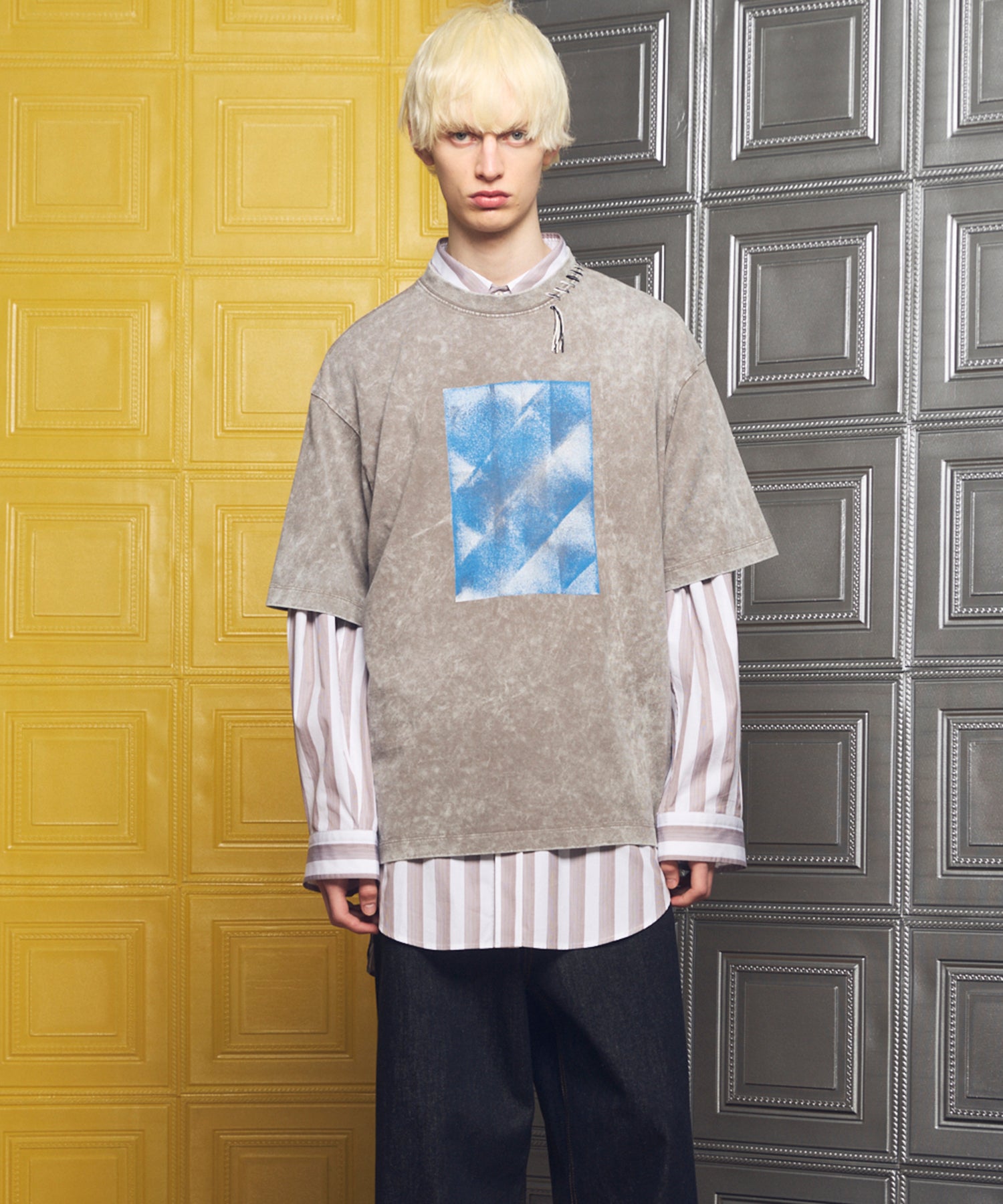 【26ss PRE-ORDER】Flower Patchwork Vintage Like Prime-Over Sweat Zip Hoodie