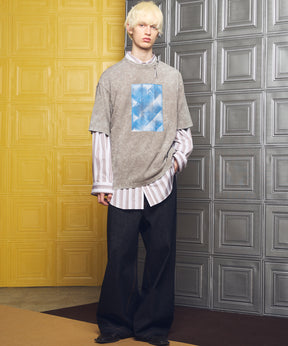 Italian Dead Stock Fabric Prime-Over Regular Collar Heavy-Weight Flannel Shirt Blouson