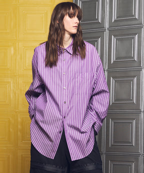 Italian Dead Stock Fabric Prime-Over Regular Collar Heavy-Weight Flannel Shirt Blouson