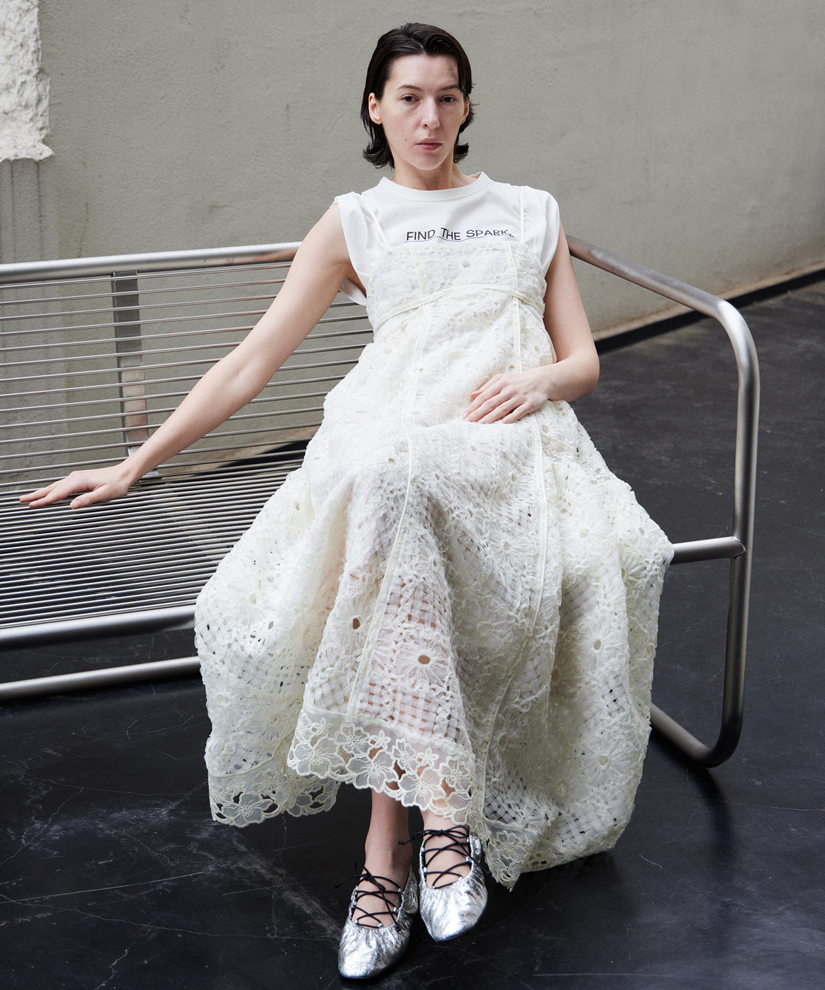 【2026Summer PRE-ORDER】Embroidered Tiered Cami Dress