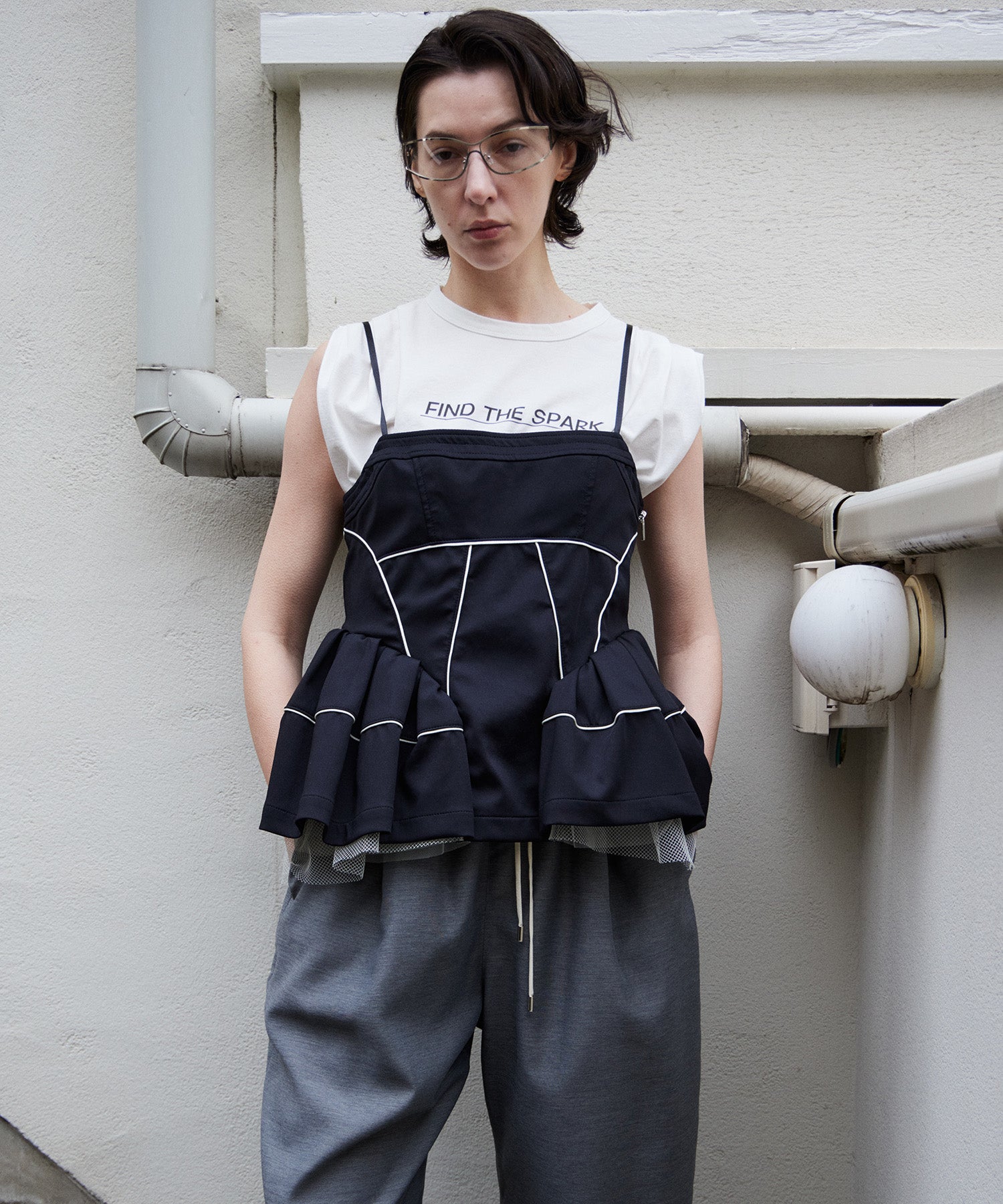 【2026Summer PRE-ORDER】Piping Peplum Tunic