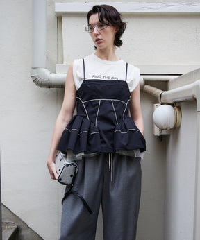 【2026Summer PRE-ORDER】Piping Peplum Tunic