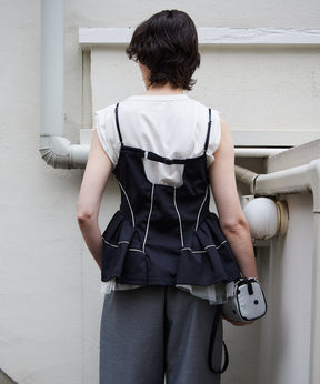 【2026Summer PRE-ORDER】Piping Peplum Tunic