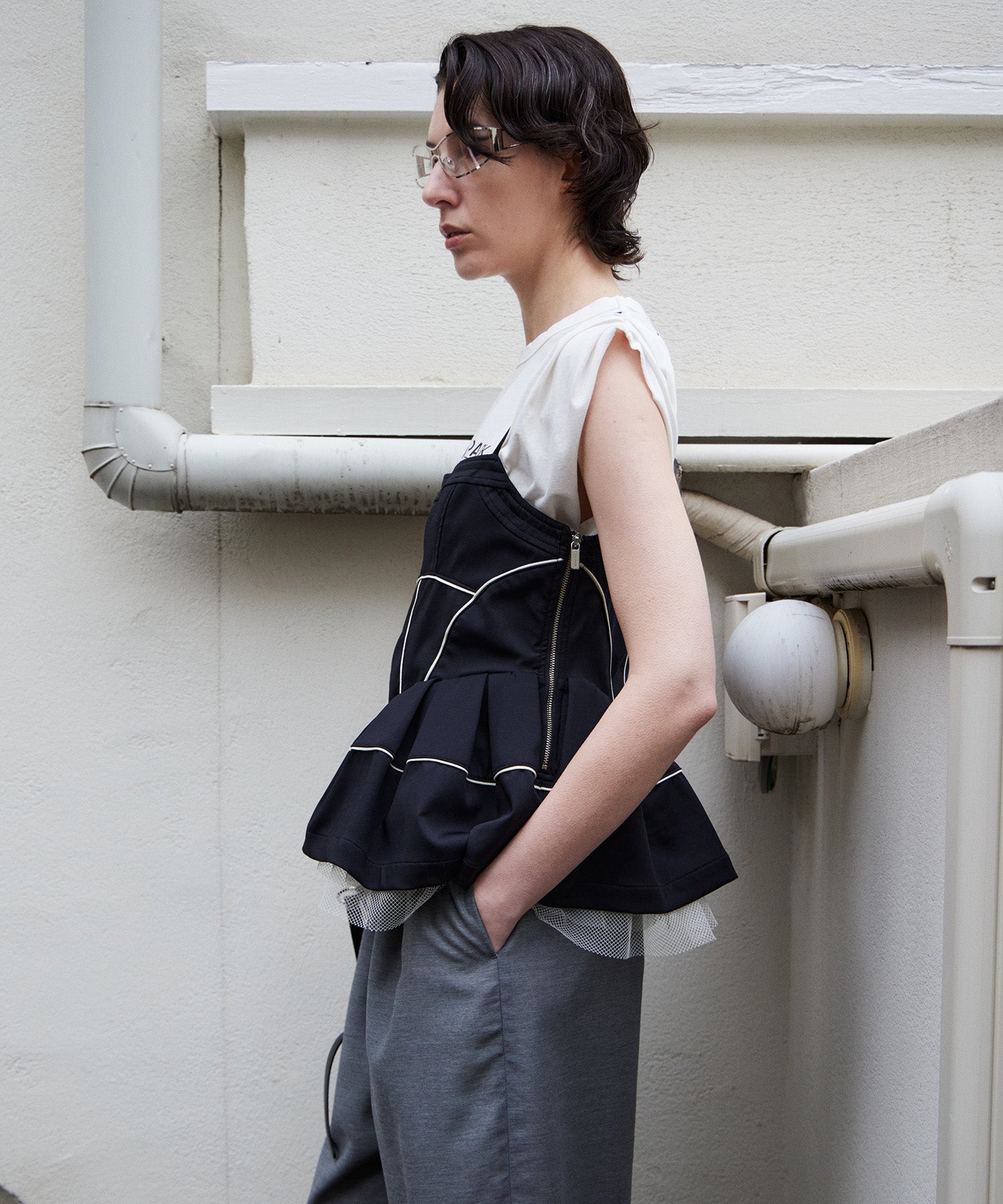 【2026Summer PRE-ORDER】Piping Peplum Tunic