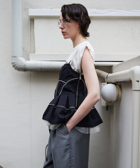 【2026Summer PRE-ORDER】Piping Peplum Tunic