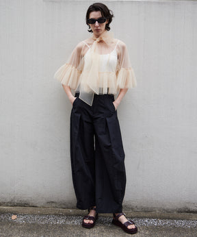 Tuck Cocoon Color Pants